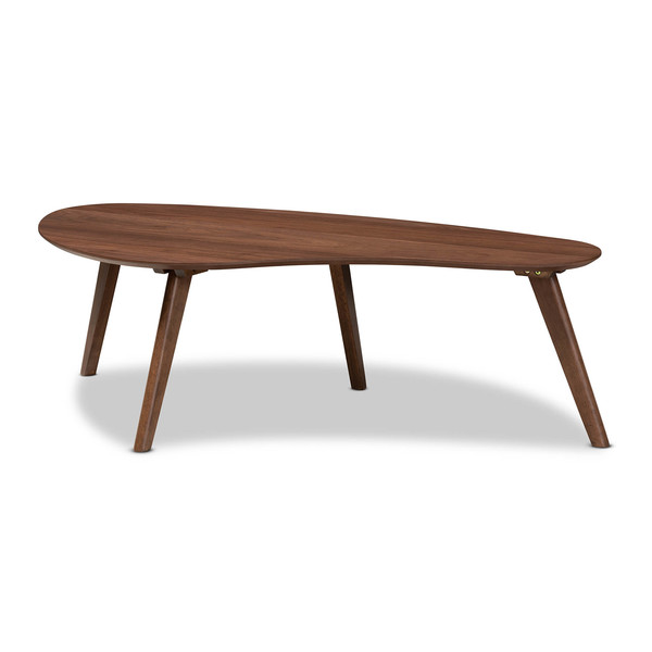 Baxton Studio Scarlette Mid-Century Walnut Finished Coffee Table 159-9736